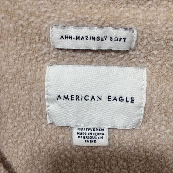 American Eagle Womens Sand Brown Cropped Sweatshirt XS - Picture 5 of 6